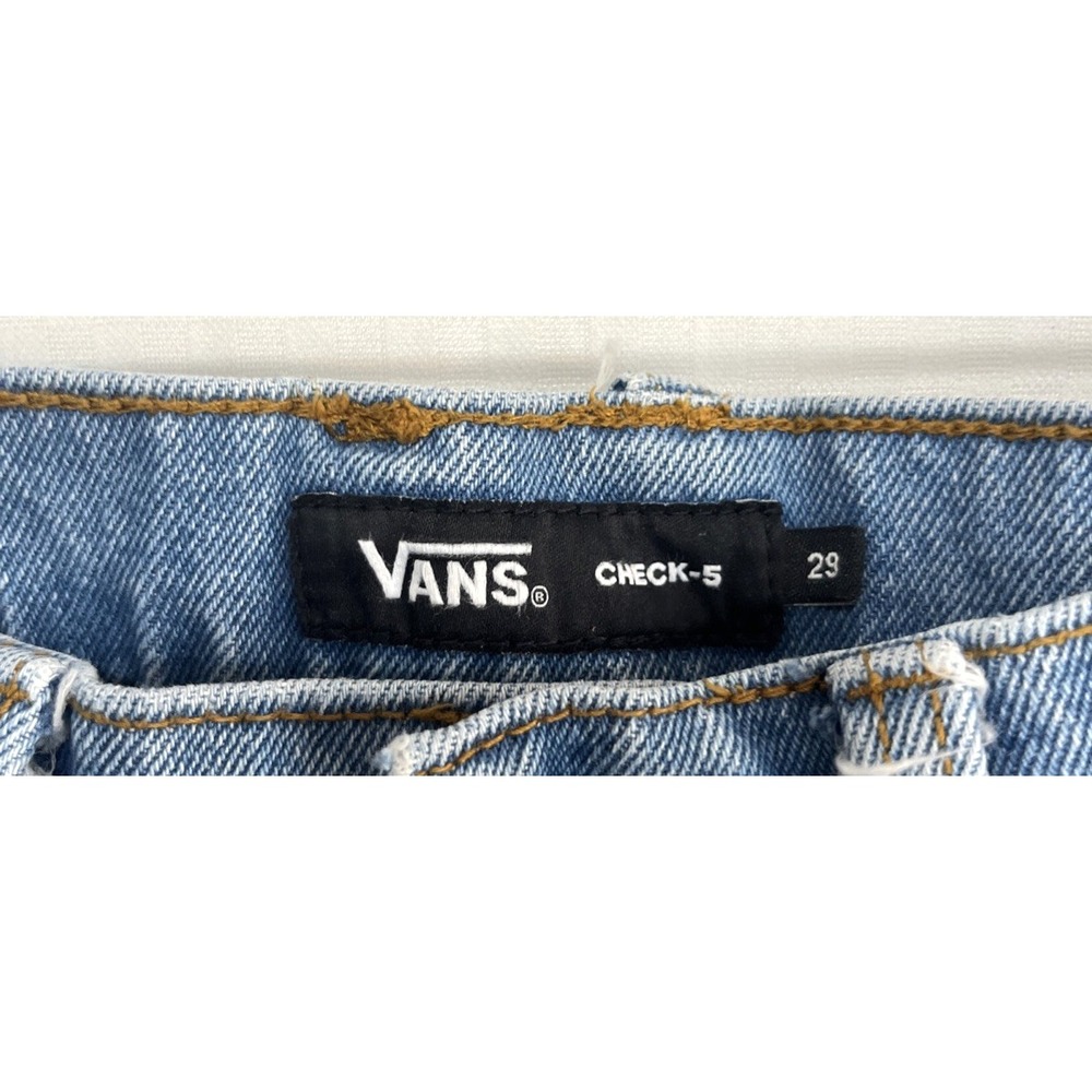 Vans Jeans Men's Blue 29 Check-5 Baggy fit Denim Loose Fit - Picture 4 of 14